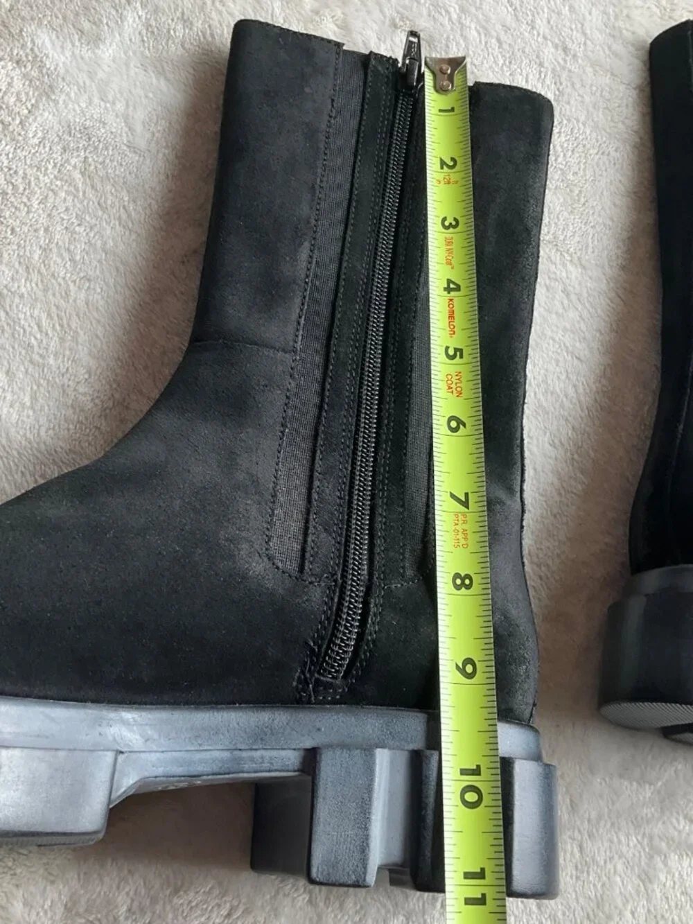 Free People 38 US 7.5-8 Brooks Chelsea Boots Distressed Suede Black Grunge